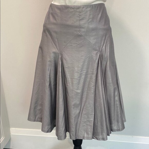 CLUB Monaco Letitia Navy and Brown Color Block Midi Pencil Sheath Dress … - Picture 4 of 15